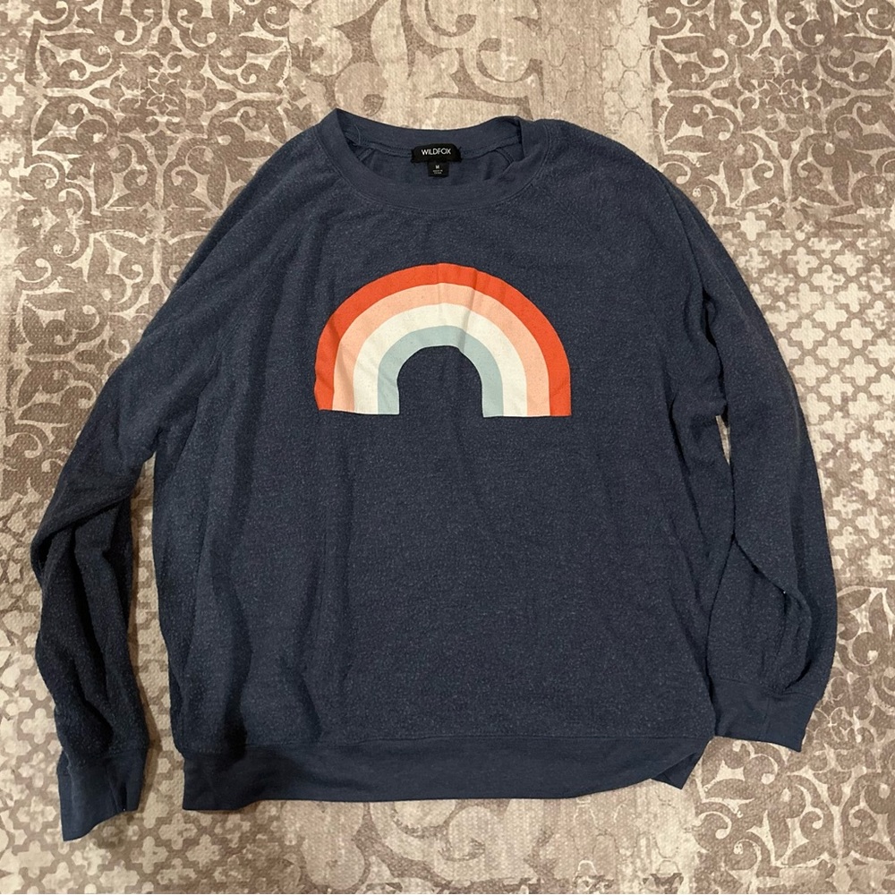 Wildfox Rainbow Sweatshirt Size Medium